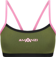 AMANZI GIRLS DESERT BLUSH BIKINI TOP - Green