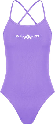 AMANZI GIRLS IRIS TIE BACK ONE PIECE - Purple