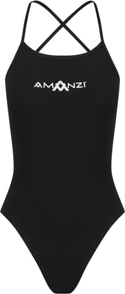 AMANZI GIRLS JET TIE BACK ONE PIECE - Black