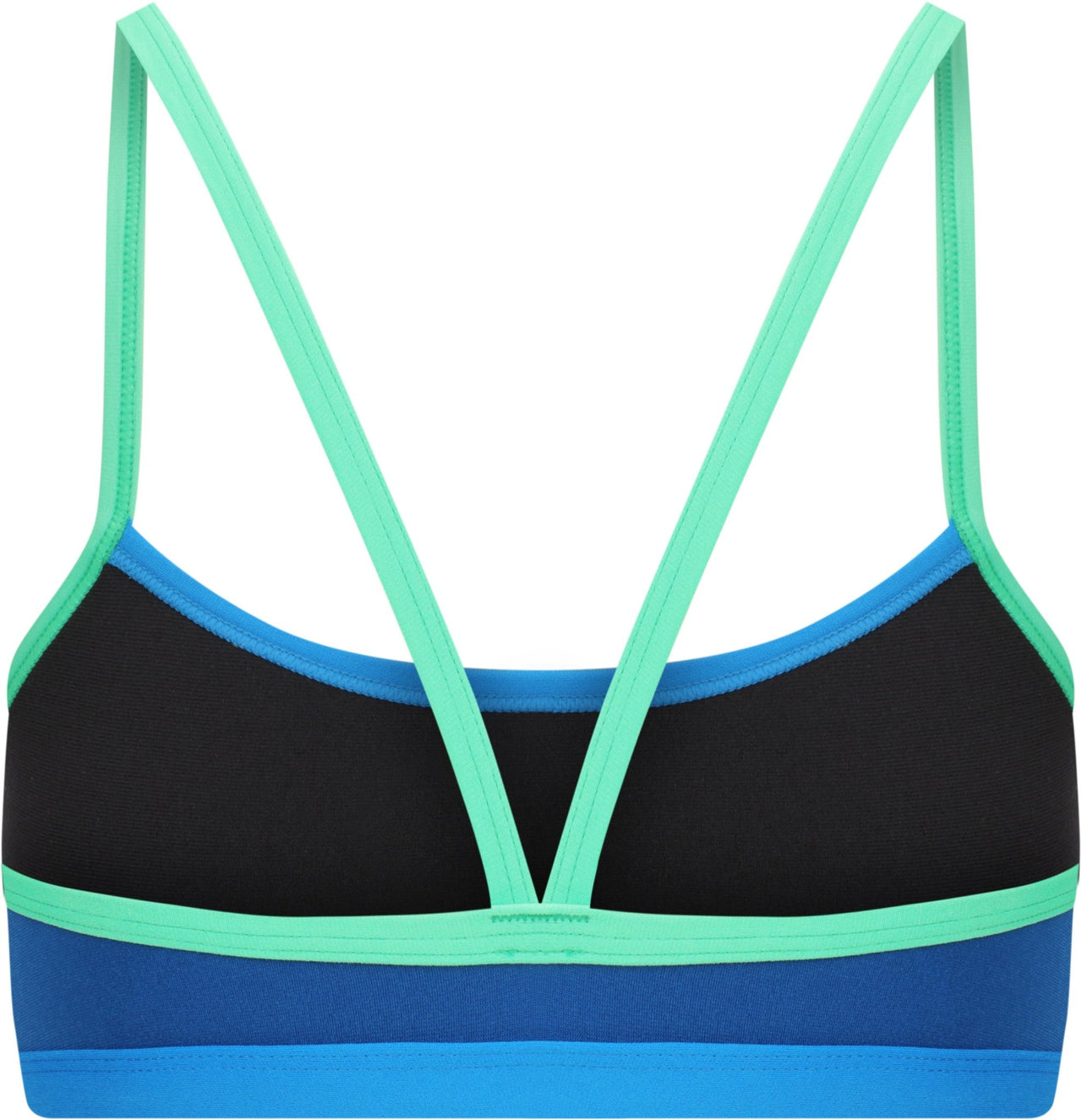 AMANZI GIRLS SEAGLASS BIKINI TOP - Blue