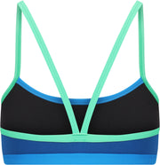 AMANZI GIRLS SEAGLASS BIKINI TOP - Blue