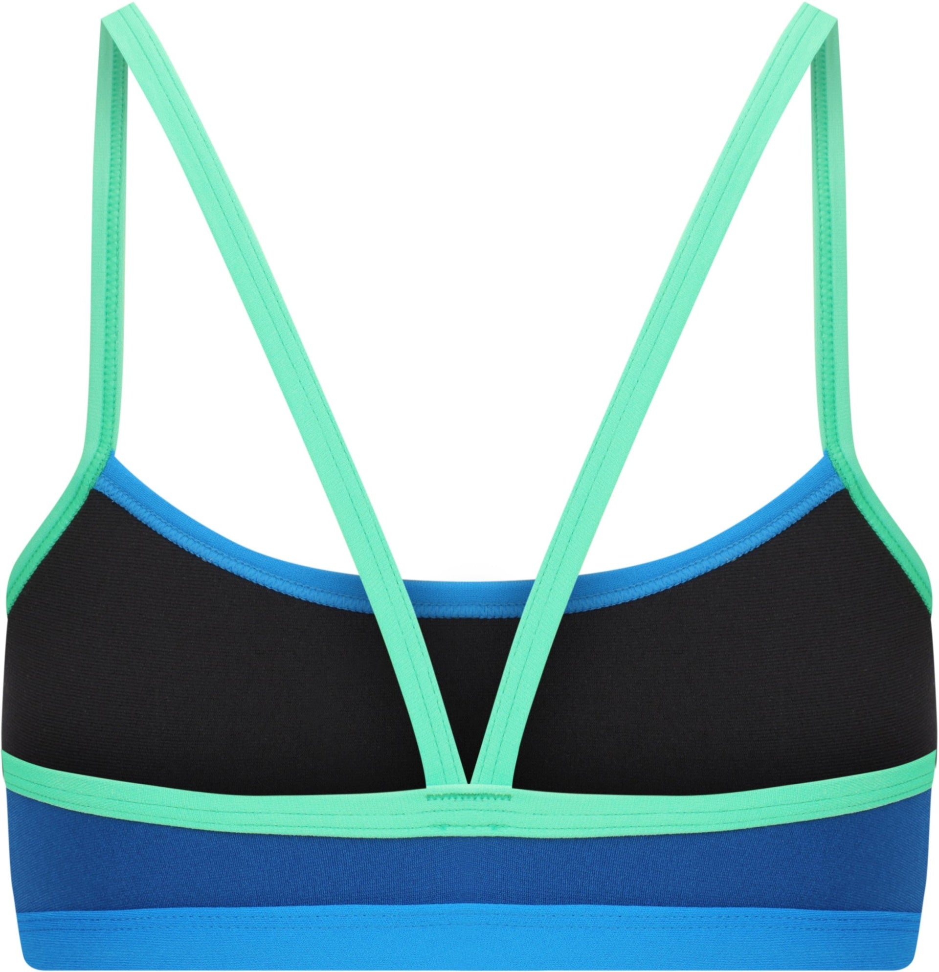 AMANZI GIRLS SEAGLASS BIKINI TOP - Blue