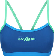 AMANZI GIRLS SEAGLASS BIKINI TOP - Blue