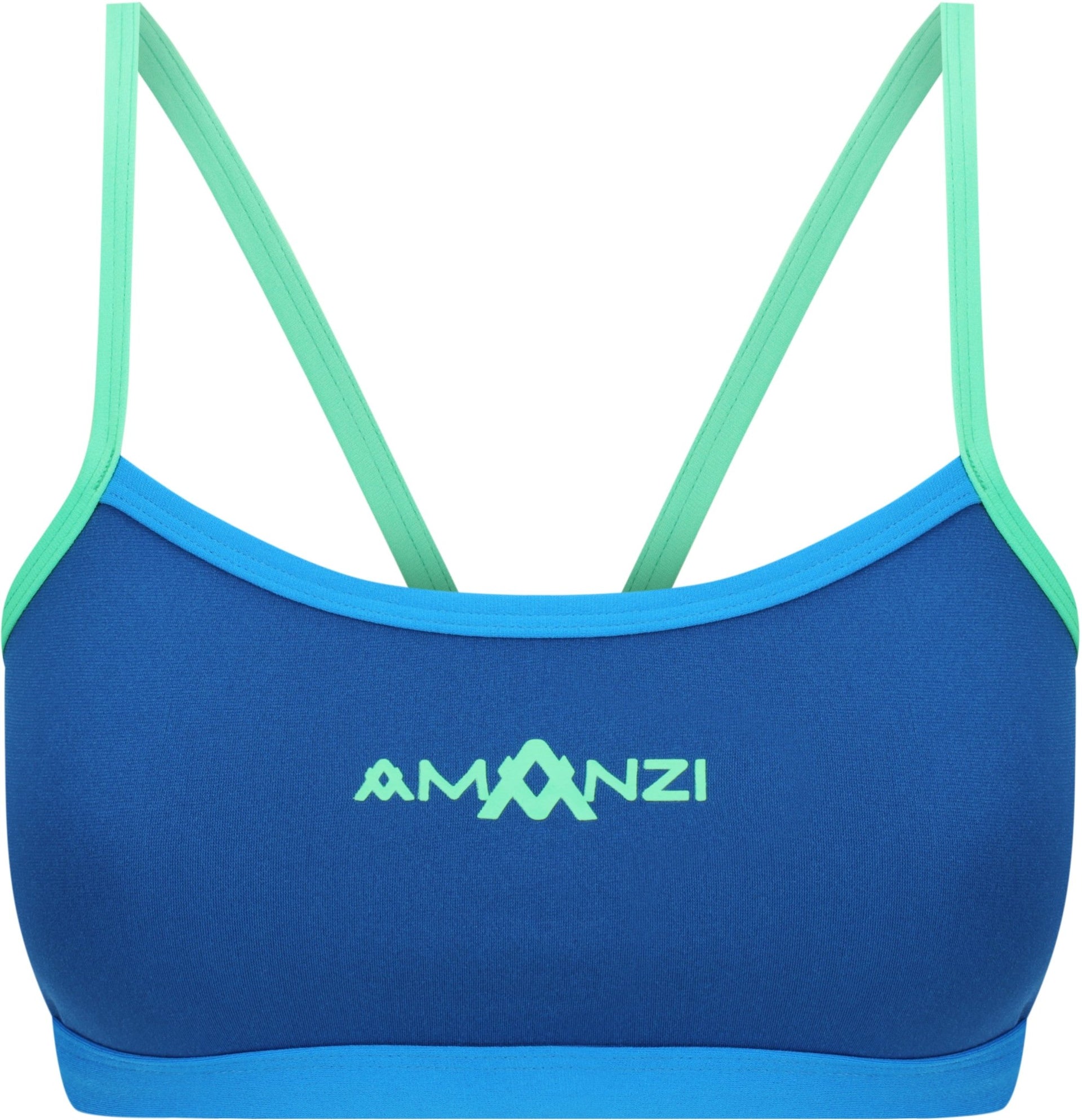 AMANZI GIRLS SEAGLASS BIKINI TOP - Blue