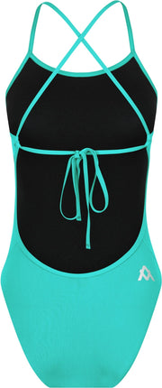 AMANZI GIRLS SPEARMINT TIE BACK ONE PIECE - Aqua