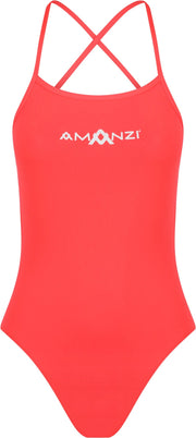 AMANZI WOMENS ATOMIC TIE BACK ONE PIECE - Coral