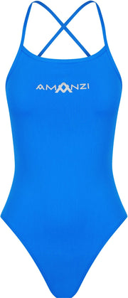 AMANZI WOMENS AZURE TIE BACK ONE PIECE - Blue