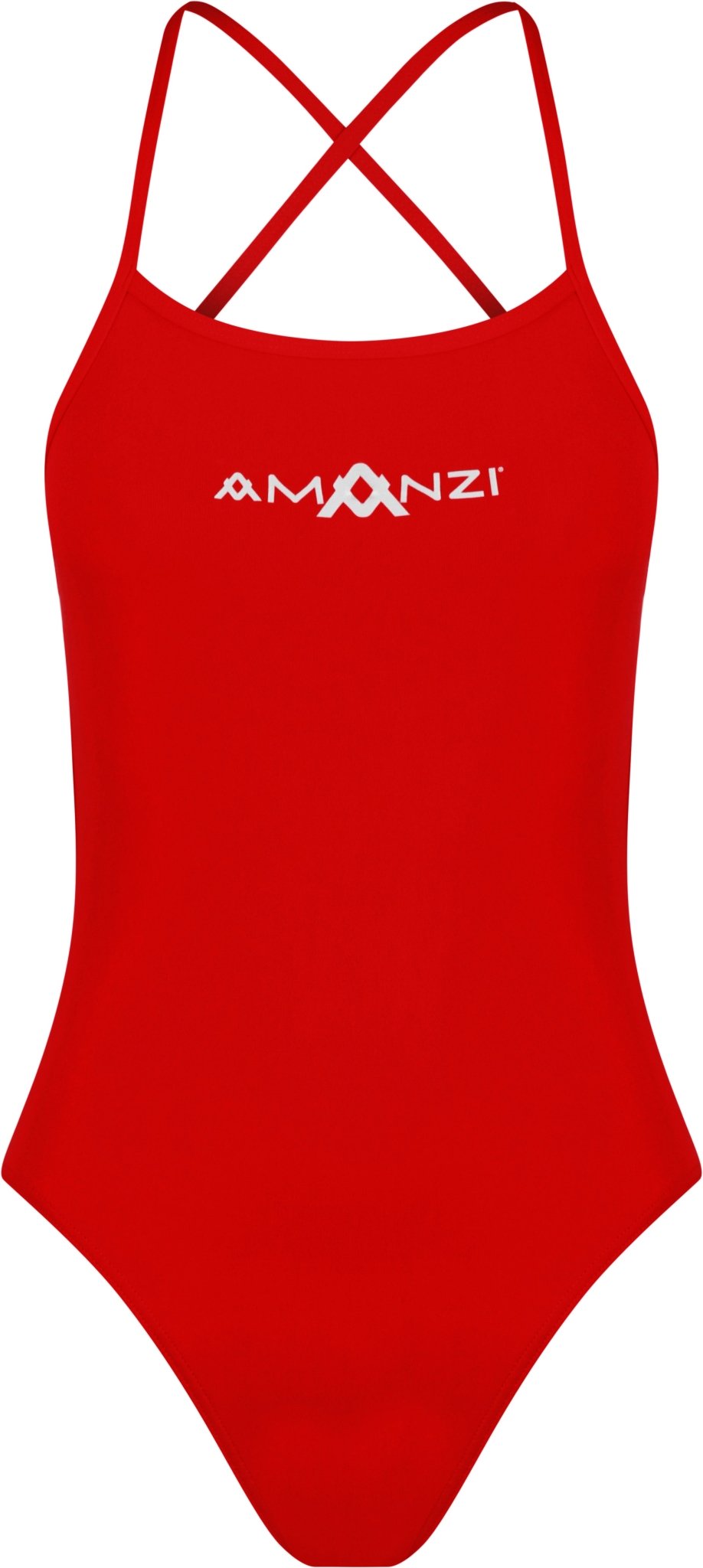 AMANZI WOMENS BLAZE TIE BACK ONE PIECE - Red