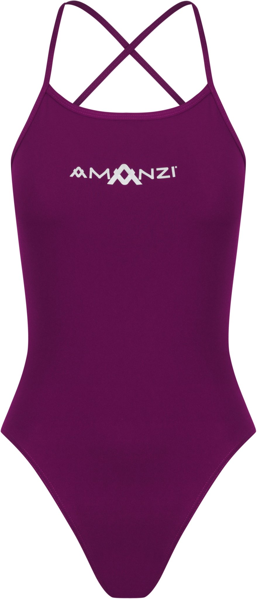 AMANZI WOMENS BORDEAUX TIE BACK ONE PIECE - Purple