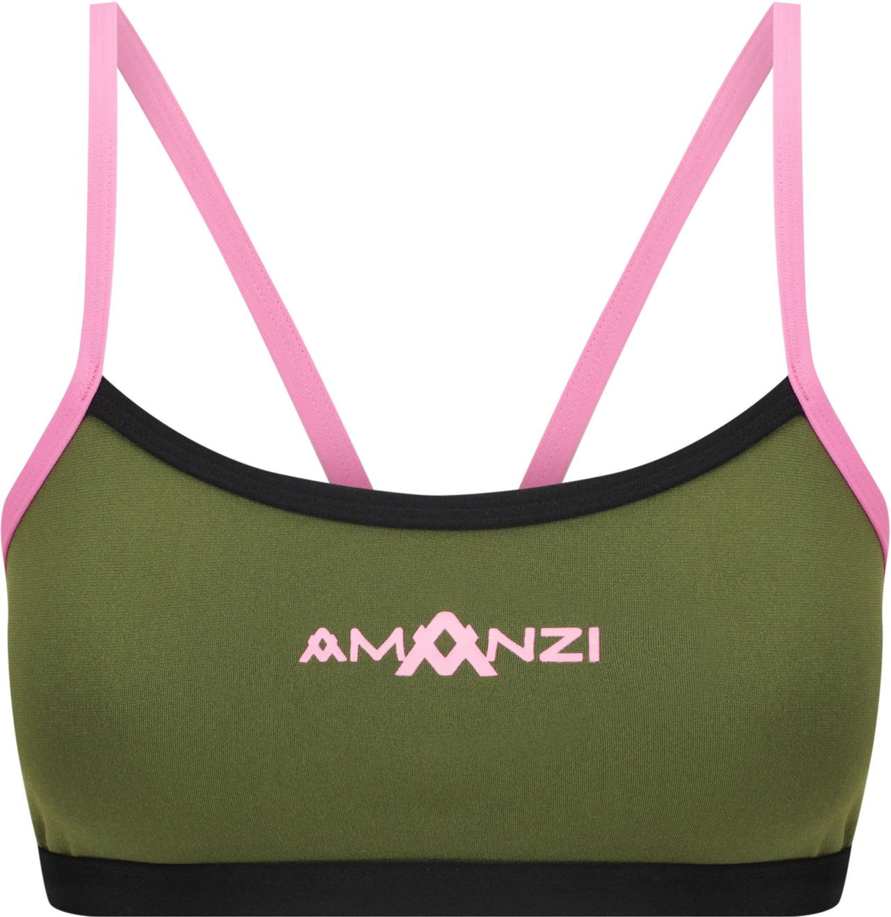 AMANZI WOMENS DESERT BLUSH BIKINI TOP - Green