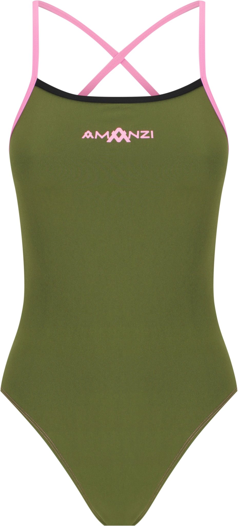 AMANZI WOMENS DESERT BLUSH TIE BACK ONE PIECE - Green