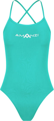 AMANZI WOMENS SPEARMINT TIE BACK ONE PIECE - Aqua