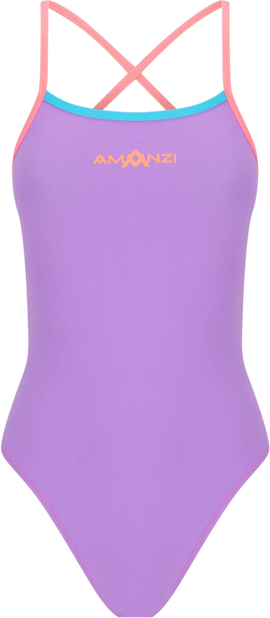 AMANZI WOMENS SPLENDOUR TIE BACK ONE PIECE - Purple