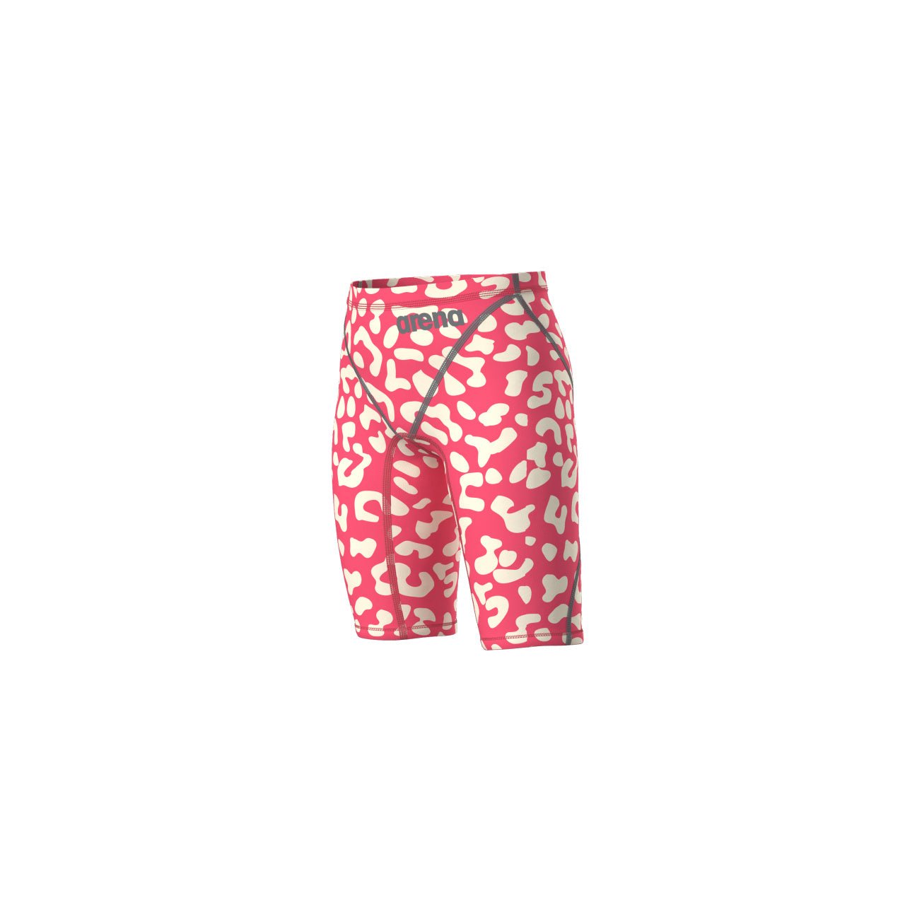 ARENA BOYS LEOPARD SKIN GERANIUM POWERSKIN ST NEXT JAMMER - Crimson