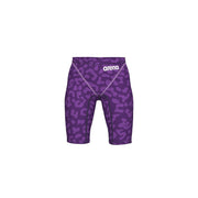 ARENA BOYS LEOPARD SKIN VIOLET POWERSKIN ST NEXT JAMMER - Purple