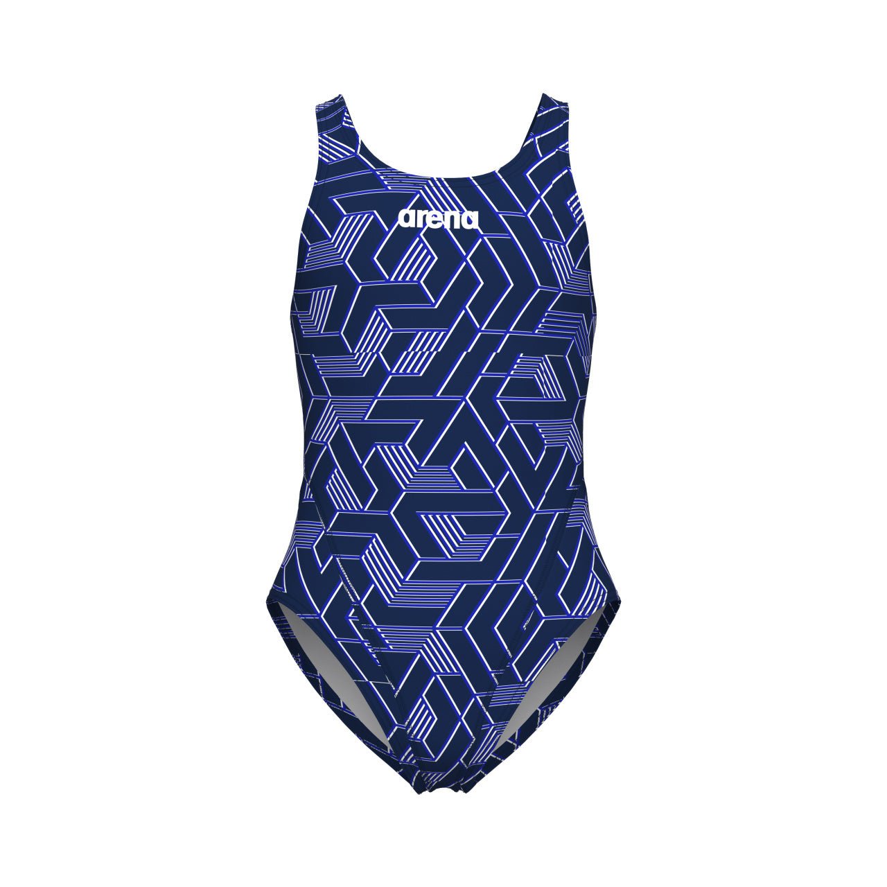 ARENA GIRLS ESCAPE SWIM TECH SWIMSUIT - Navy