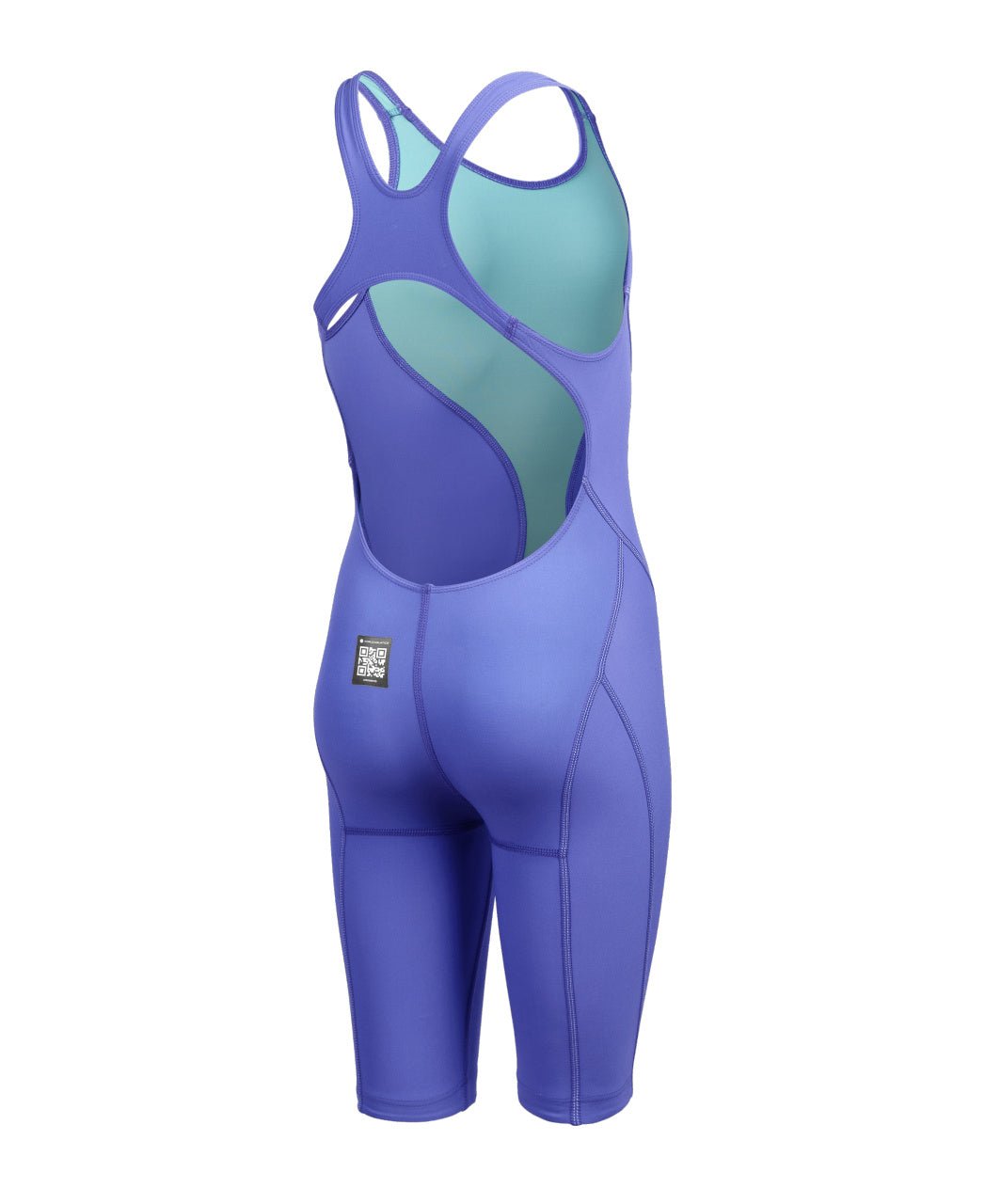 ARENA GIRLS POWERSKIN IMPULSO OPEN BACK KNEESUIT - Blue