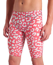 ARENA MENS LEOPARD SKIN GERANIUM POWERSKIN ST NEXT JAMMER - Crimson