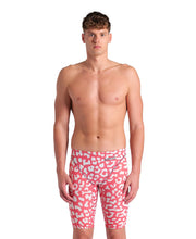 ARENA MENS LEOPARD SKIN GERANIUM POWERSKIN ST NEXT JAMMER - Crimson