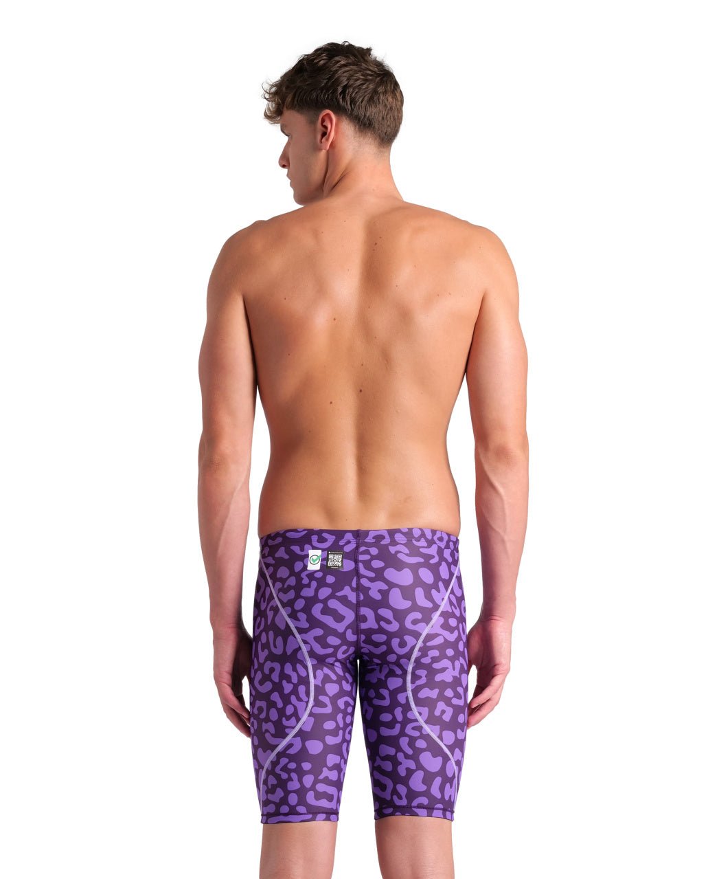 ARENA MENS LEOPARD SKIN VIOLET POWERSKIN ST NEXT JAMMER - Purple