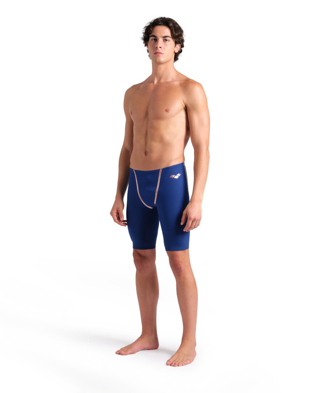 ARENA MENS POWERSKIN NAVY & ROSE GOLD PRIMO JAMMER - Navy