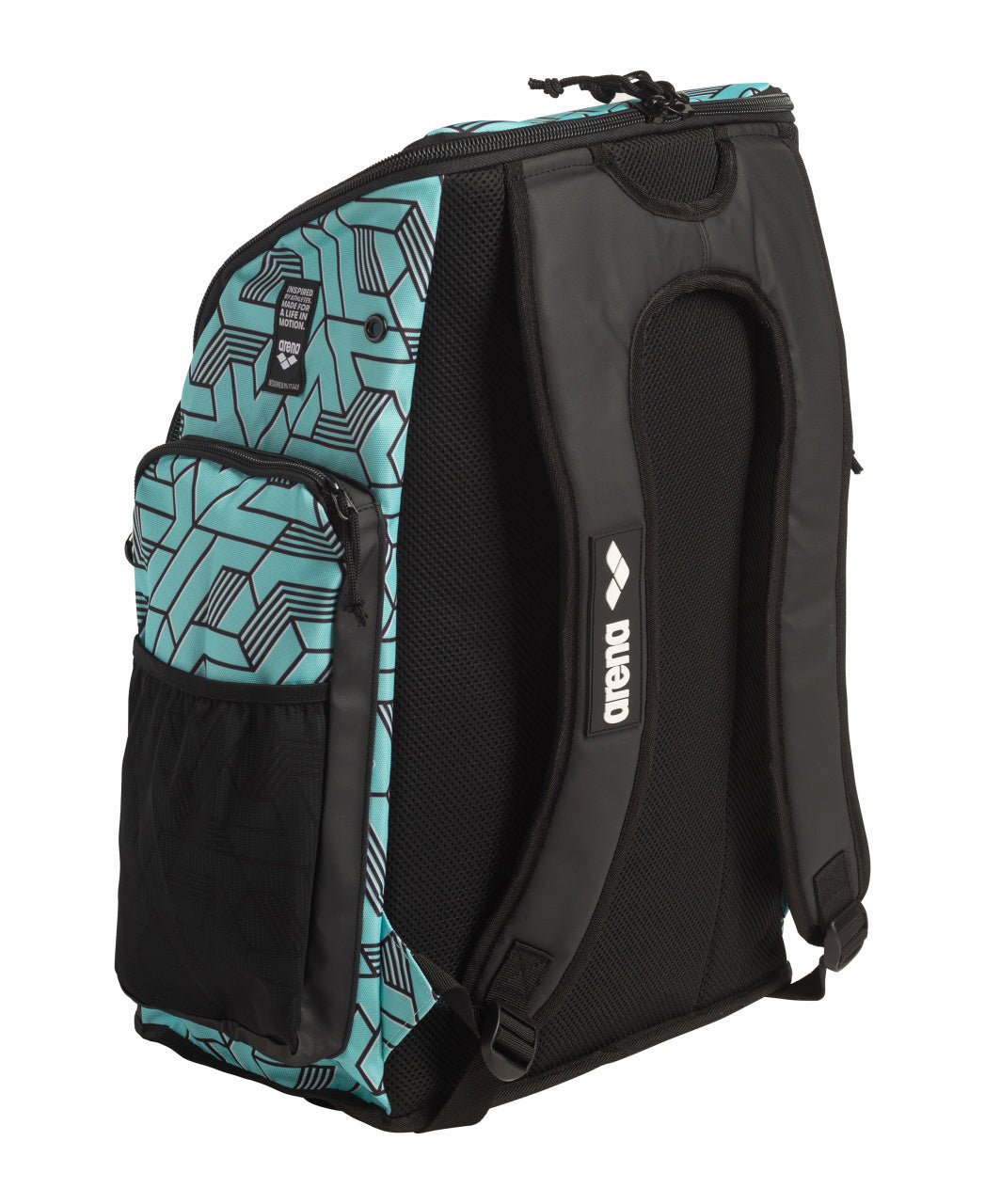 ARENA SPIKY III BACKPACK 45 ALLOVER ESCAPE - Aqua