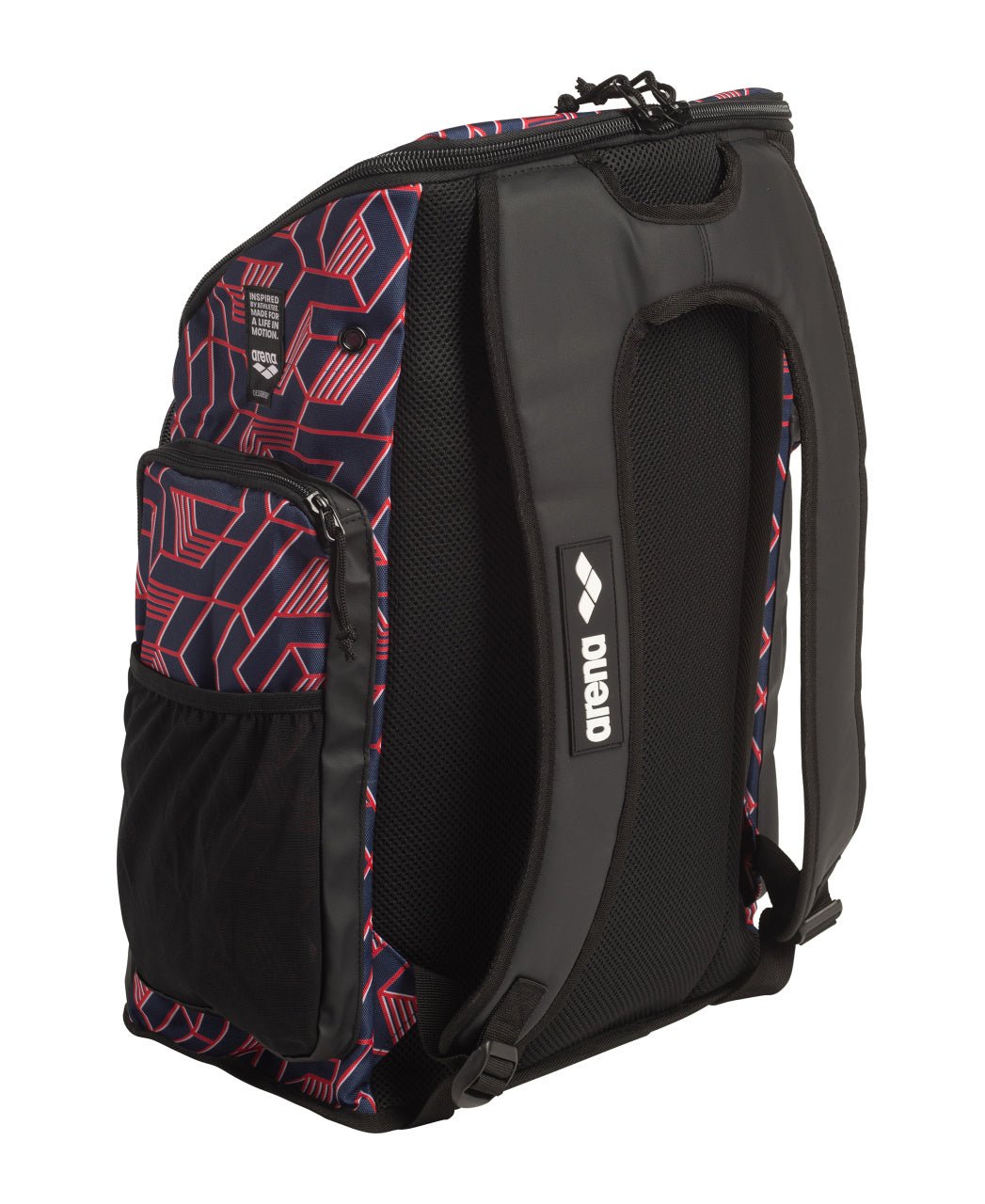 ARENA SPIKY III BACKPACK 45 ALLOVER ESCAPE RWB - Red