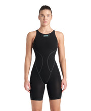 ARENA WOMENS POWERSKIN IMPULSO OPEN BACK KNEESUIT - Black