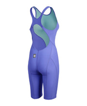 ARENA WOMENS POWERSKIN IMPULSO OPEN BACK KNEESUIT - Blue