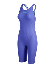 ARENA WOMENS POWERSKIN IMPULSO OPEN BACK KNEESUIT - Blue