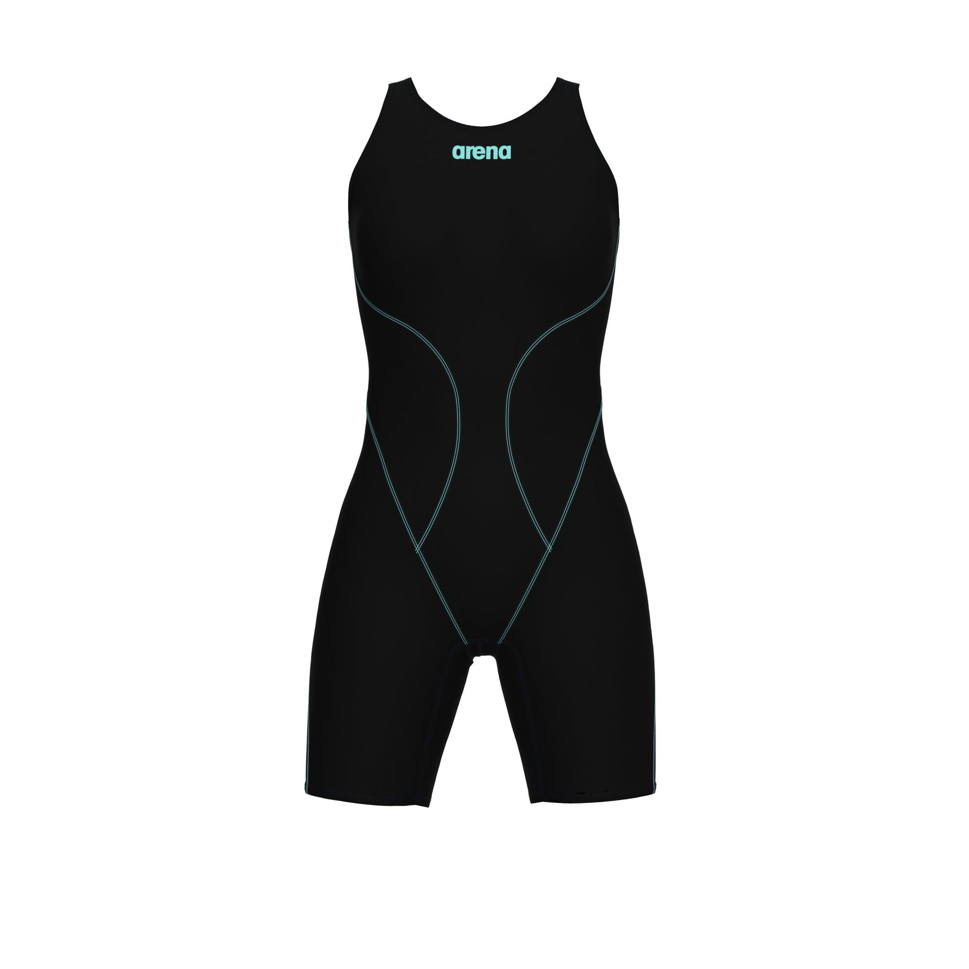 ARENA WOMENS POWERSKIN IMPULSO OPEN BACK KNEESUIT - Black