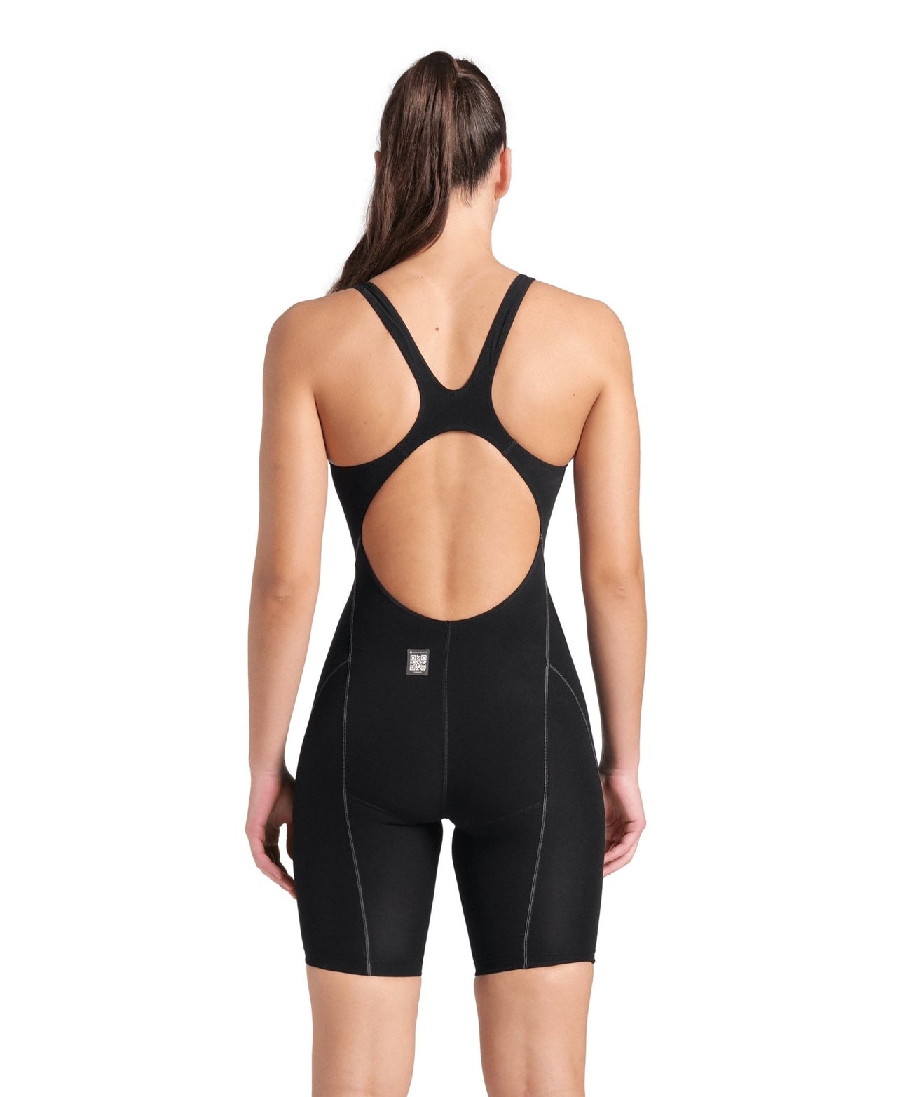 ARENA WOMENS POWERSKIN IMPULSO OPEN BACK KNEESUIT - Black