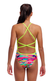 FUNKITA GIRLS BLURRED BABE STRAPPED IN ONE PIECE - Multicolour