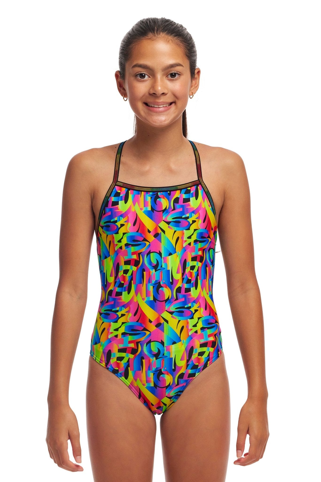 FUNKITA GIRLS COLOUR FUNK STRAPPED IN ONE PIECE - Multicolour