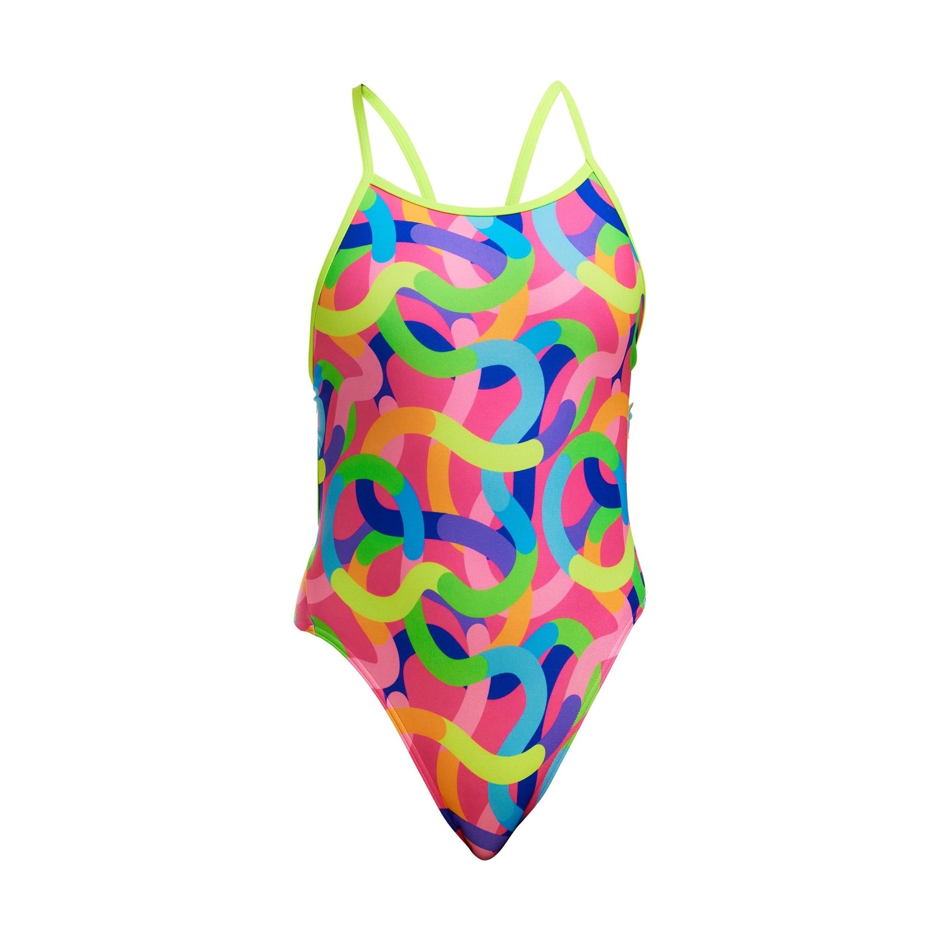 FUNKITA GIRLS CURLY WURLY SINGLE STRAP ONE PIECE - Multicolour