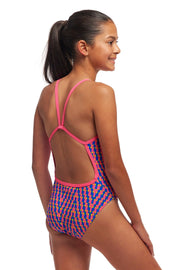 FUNKITA GIRLS DAILY STEPS SINGLE STRAP ONE PIECE - Pink