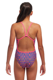 FUNKITA GIRLS DAILY STEPS SINGLE STRAP ONE PIECE - Pink