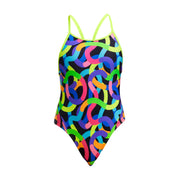 FUNKITA GIRLS GOT WORMS DIAMOND BACK ONE PIECE - Multicolour