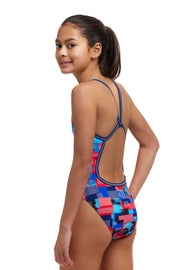 FUNKITA GIRLS MOTHERBOARD SINGLE STRAP ONE PIECE - Multicolour