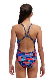 FUNKITA GIRLS MOTHERBOARD SINGLE STRAP ONE PIECE - Multicolour