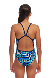 FUNKITA GIRLS POLAR CAPS SINGLE STRAP ONE PIECE - Blue