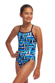 FUNKITA GIRLS POLAR CAPS SINGLE STRAP ONE PIECE - Blue