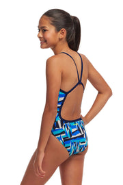 FUNKITA GIRLS POLAR CAPS SINGLE STRAP ONE PIECE - Blue