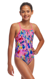 FUNKITA GIRLS SMUDGIE BUDDY TIE ME TIGHT ONE PIECE - Multicolour