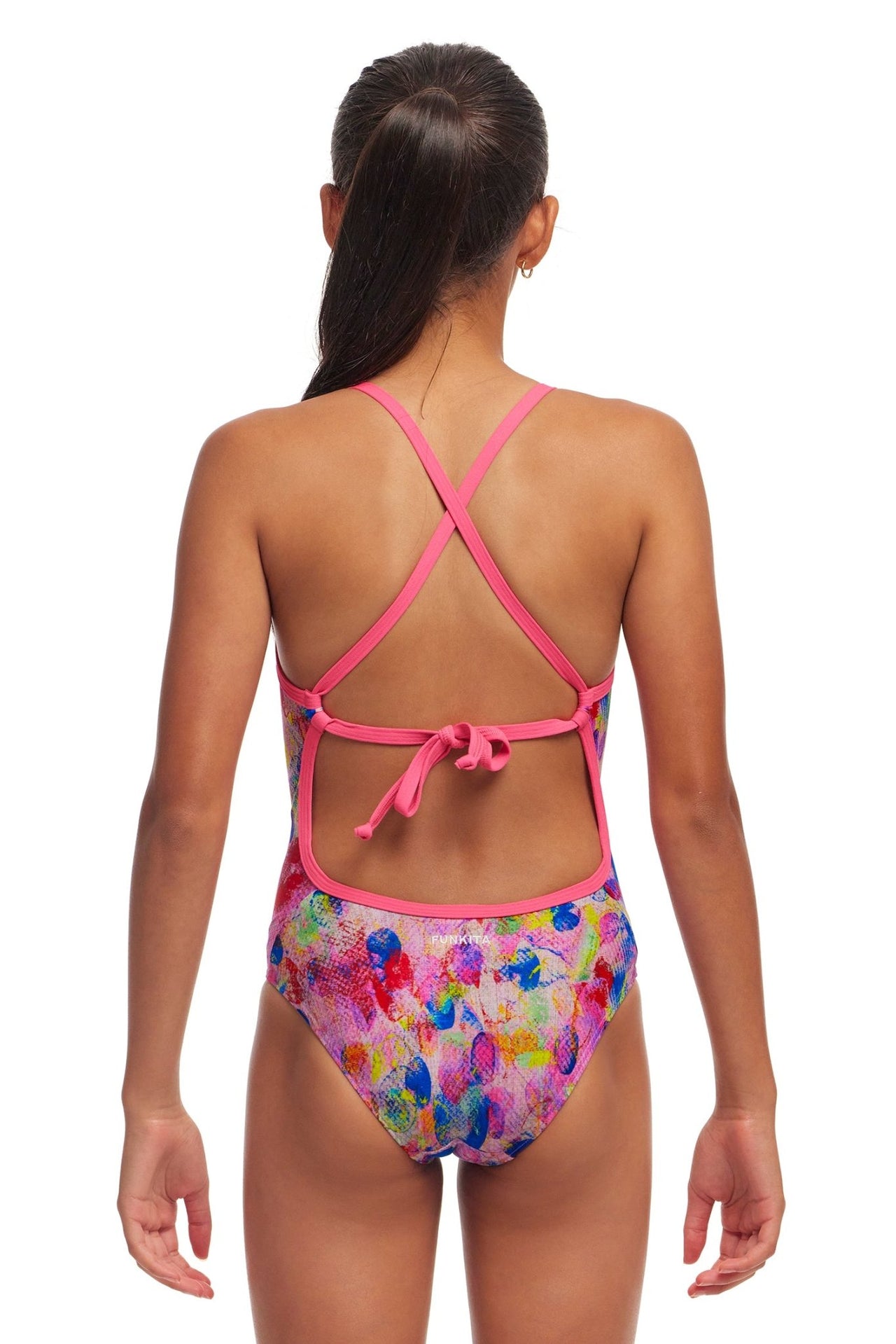 FUNKITA GIRLS SMUDGIE BUDDY TIE ME TIGHT ONE PIECE - Multicolour