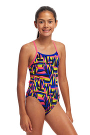 FUNKITA GIRLS SPIKE ME TWISTED ONE PIECE - Multicolour