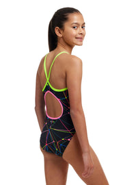 FUNKITA GIRLS STAR SIGN DIAMOND BACK ONE PIECE - Black