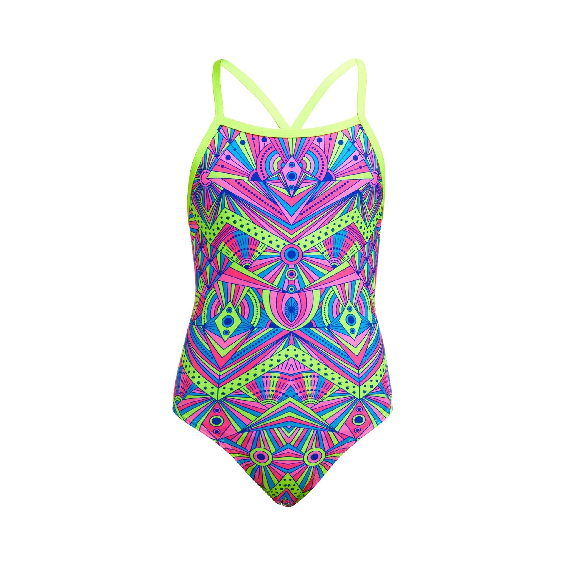 FUNKITA GIRLS STELLAR STARS TIE ME TIGHT ONE PIECE - Multicolour