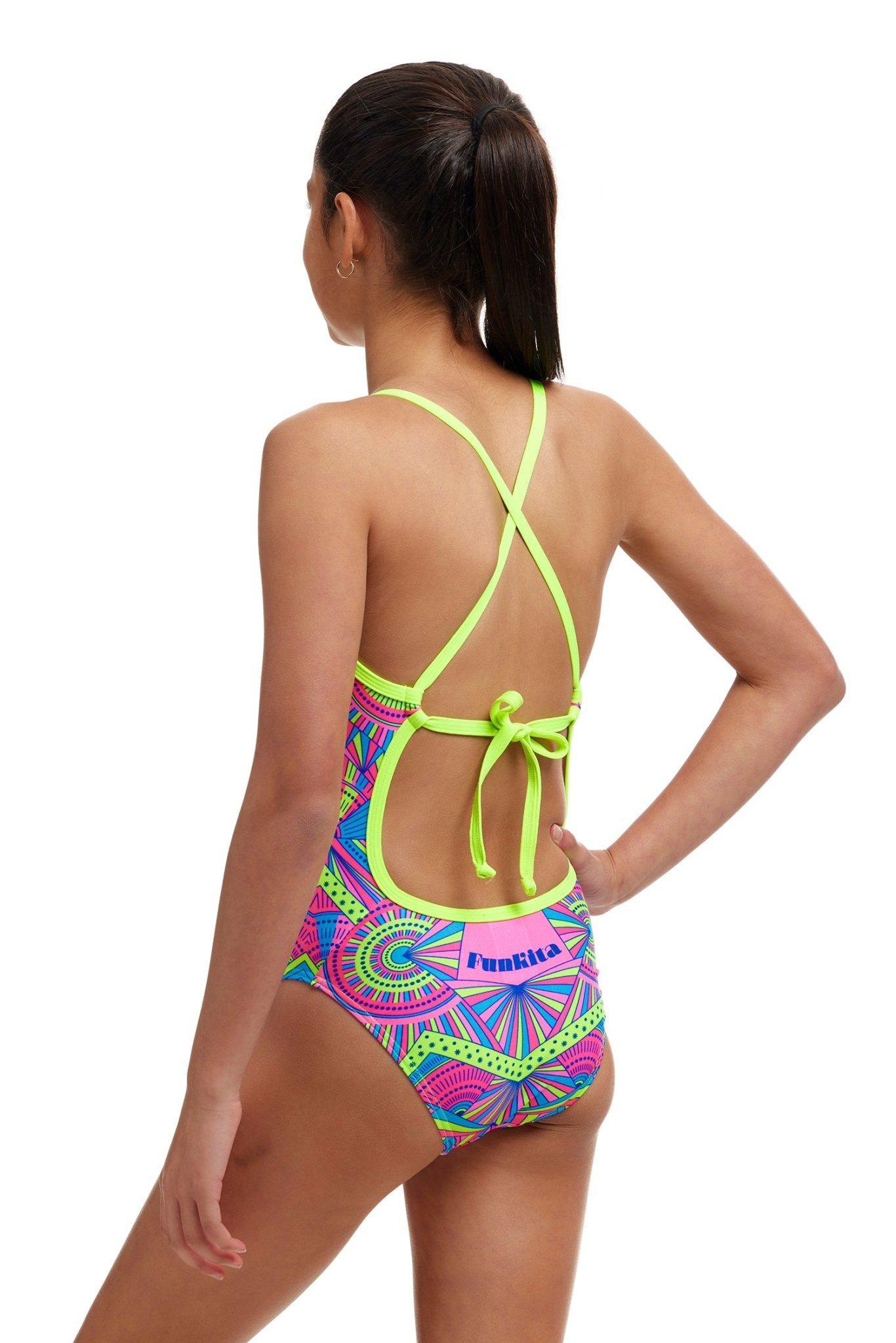 FUNKITA GIRLS STELLAR STARS TIE ME TIGHT ONE PIECE - Multicolour