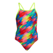 FUNKITA GIRLS STROKED DIAMOND BACK ONE PIECE - Multicolour